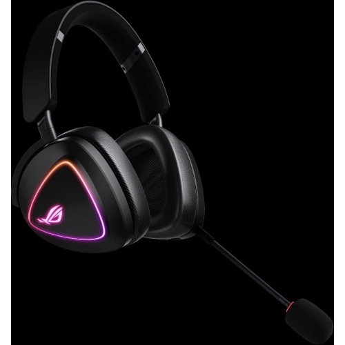 Гарнитура ASUS ROG Delta II чёрный, беспроводная + проводная, Bluetooth, подсветка
