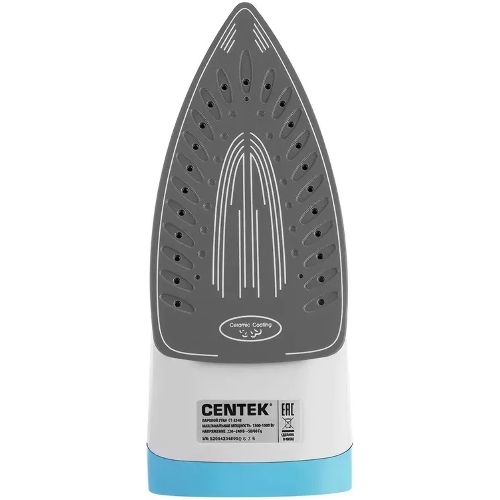 Утюг Centek CT-2348 синий/белый, 1600 Вт, 20 г/мин, 80 г/мин, 200 мл