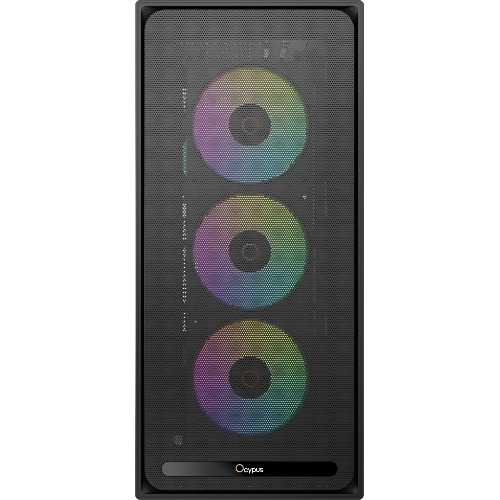 Корпус Ocypus Delta C70 BK ARGB, Midi-Tower, чёрный, 4 x 120 мм