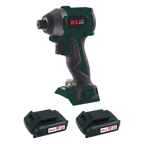 Профессиональный бесщеточный винтоверт аккумуляторный KLPRO KLDV18BH-20 (18В, Li-ion-2шт, 2.0Ач, 220Нм, 2 скорости, подсветка,З/У,в кейсе)