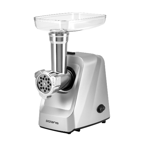 Мясорубка электрическая Polaris PMG 1854 RUS графит, 1800 Вт, 2.0 кг/мин, реверс, защита от перегрузки, насадки - 7