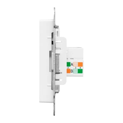 Механизм розетки RJ45 (cat5) EKF UP1-SOW-RJ45-5 белый Эпика