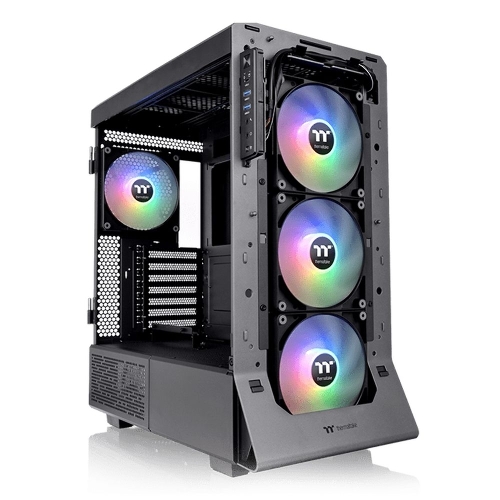 Компьютерный корпус Thermaltake Ceres 500 TG ARGb черный без БП ATX 4x140мм 2xUSB3.0 1xUSB3.1 audio bott PSU