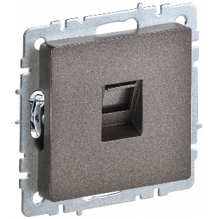 Розетка компьютерная IEK BRITE РК10-БрТБ RJ45 кат.5E темная бронза