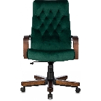 Кресло Бюрократ T-9928WALNUT Fabric Italia Green зеленый, ткань