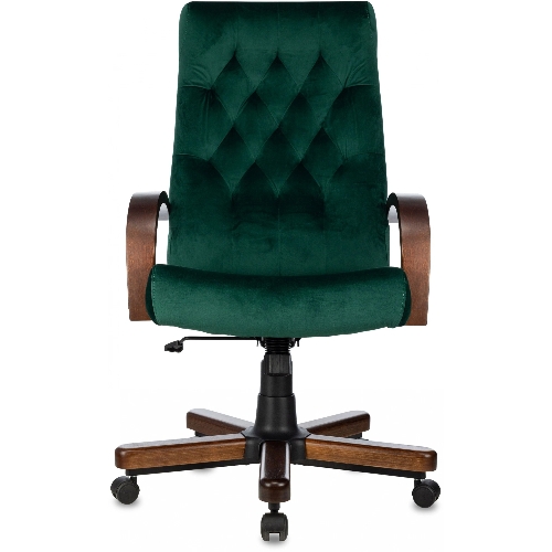 Кресло Бюрократ T-9928WALNUT Fabric Italia Green зеленый, ткань
