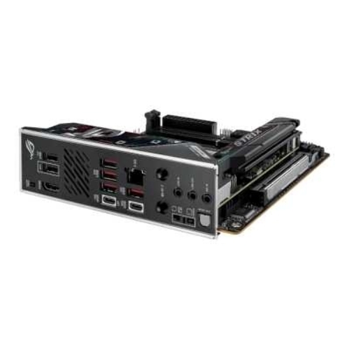 Материнская плата ASUS ROG STRIX B850-I GAMING WIFI, AM5, AMD B850, 2xDDR5, 2xM.2, 2xSATA, PCIe 4.0 x16, 1xHDMI, 1xUSB Type-C, 1x2.5Gb LAN, Wi-Fi 7, Bluetooth 5.4, 5xUSB-A 10Gbps, 1xUSB-C 20Gbps, 2xUSB-A 2.0, 3x3.5 мм, S/PDIF, 7.1, Mini-ITX