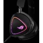 Гарнитура ASUS ROG Delta II чёрный, беспроводная + проводная, Bluetooth, подсветка