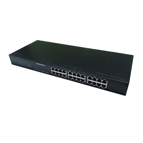 Коммутатор неуправляемый NEOMAX NMS-124P-100-SR, 24 порта 100 Mbps, металл Rack