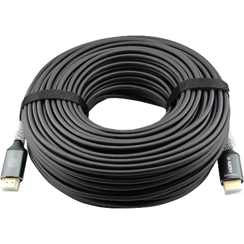 Кабель аудио-видео Cactus CS-HDMI-AOC-2-50 HDMI (m)/HDMI (m) 50м. позолоч.конт. черный