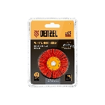 Щетка для дрели Denzel 65 мм, плоская, со шпилькой, нейлоновая щетина