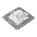 Механизм розетки RJ45 (cat5) EKF UP1-SOW-RJ45-5 белый Эпика