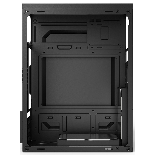 Компьютерный корпус CBR mATX Minitower MX10, c БП PSU-ATX400-08EC (400W/80мм), 2*USB 2.0, HD Audio+Mic, черный