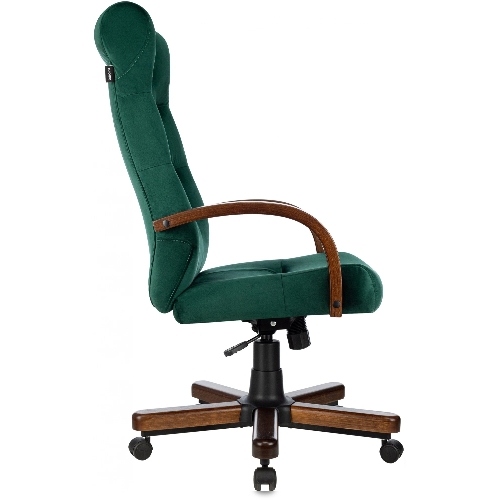 Кресло Бюрократ T-9928WALNUT Fabric Italia Green зеленый, ткань