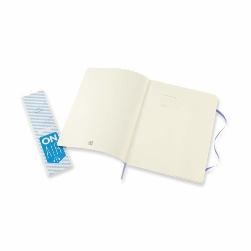 Блокнот Moleskine CLASSIC SOFT QP623B42 XLarge 190х250 мм, 192 страниц, нелинованный, мягкая обложка, голубая гортензия