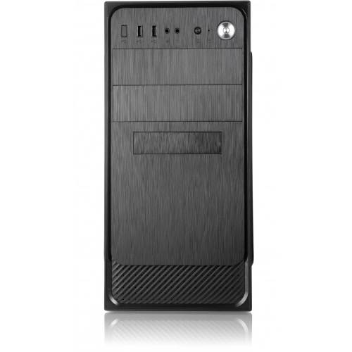 Компьютерный корпус с блоком питания 450Вт. Сase Forza mATX, 450W, 2xUSB 3.0, Black, w/o FAN, 12 см fan PSU, power cord