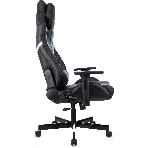 Кресло Knight Thunder 5X черный, экокожа, 120 кг, механизм качания
