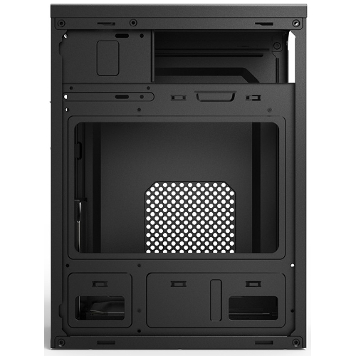 Компьютерный корпус CBR mATX Minitower MX10, c БП PSU-ATX400-08EC (400W/80мм), 2*USB 2.0, HD Audio+Mic, черный