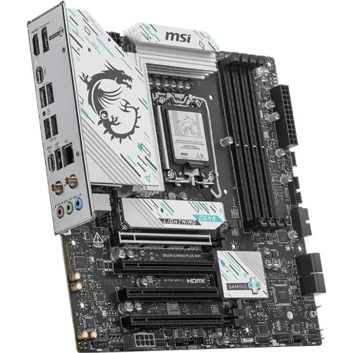Материнская плата MSI B860M GAMING PLUS WIFI, LGA 1851, Intel B860, 4xDDR5, 4xSATA, 3xM.2, 1xPCIe 4.0 x4, 1xPCIe 5.0 x16, 1xDP, 1xHDMI, 1xUSB-C, 1x 5Gb LAN, 3xUSB-A 2.0, 2xUSB-A 3.2 Gen 1, 1xUSB 3.2 Gen 2, 7.1, 3x3.5 мм, mATX
