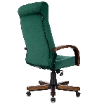 Кресло Бюрократ T-9928WALNUT Fabric Italia Green зеленый, ткань
