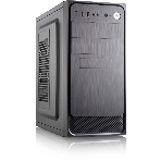 Компьютерный корпус с блоком питания 450Вт. Сase Forza mATX, 450W, 2xUSB 3.0, Black, w/o FAN, 12 см fan PSU, power cord
