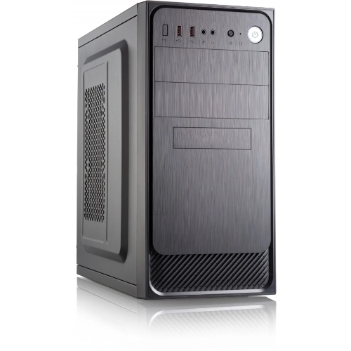 Компьютерный корпус с блоком питания 450Вт. Сase Forza mATX, 450W, 2xUSB 3.0, Black, w/o FAN, 12 см fan PSU, power cord