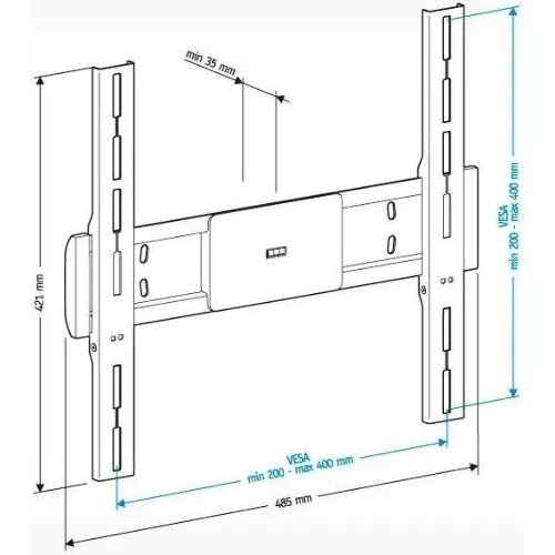 Кронштейн для телевизора Holder LCD-F4611 черный, 32