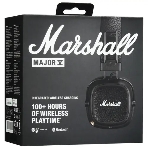 Беспроводные/проводные наушники Marshall Major V черный, накладные, Bluetooth + проводной, беспроводная зарядка, до 100 ч