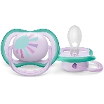 Пустышка Philips Avent ultra air, солнышко/радуга, для девочек, 0-6 мес., 2 шт.