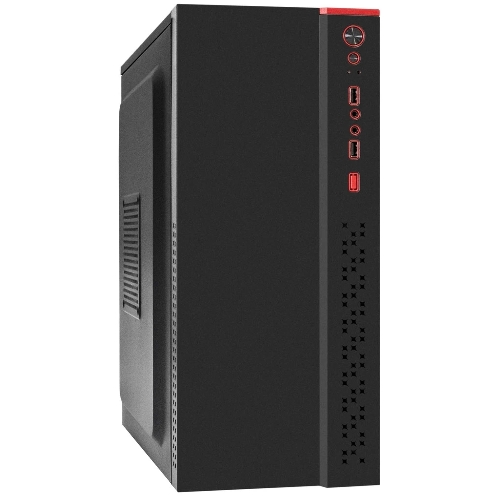 Компьютерный корпус Miditower ExeGate AA-443U-UNS350 (ATX, БП UNS350 с вент. 12см, 2хUSB+1хUSB 3.0+HD Audio, черный)