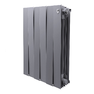 Радиатор биметаллический Royal Thermo PianoForte 500 серебристый - 6 секц.