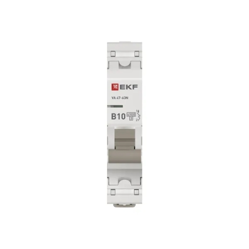 Выключатель автоматический EKF M634110B 1п B 10А 4.5кА ВА 47-63N PROxima