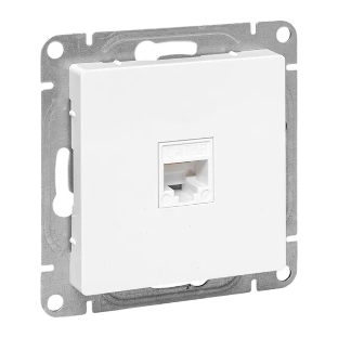 Механизм розетки RJ45 (cat5) EKF UP1-SOW-RJ45-5 белый Эпика