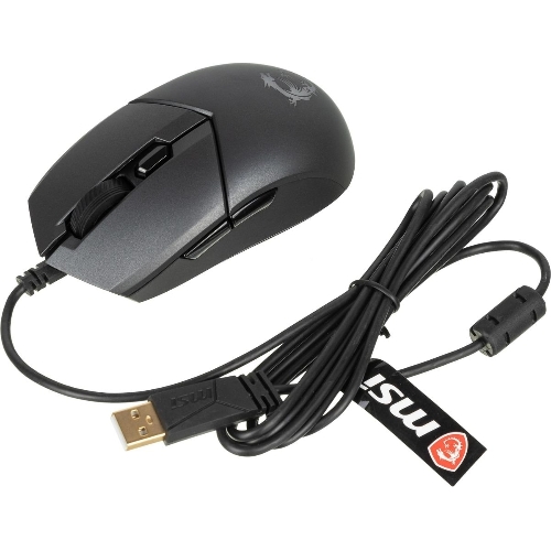 Мышь проводная MSI Clutch GM11 черный, 5000 dpi, USB, кнопки - 6