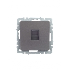 Розетка компьютерная IEK BRITE РК10-БрС RJ45 кат.5E сталь