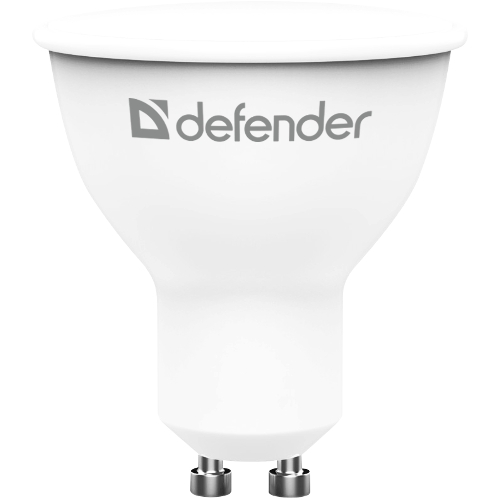 Лампа светодиодная Defender MR16-8W-830-GU10 софит, 3000 К, теплый белый, 1 шт.