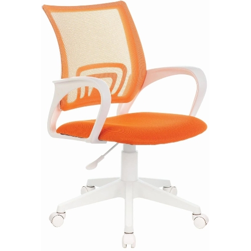 Кресло Бюрократ CH-W695NLT TW-38-3 TW-96-1 оранжевый, сетка/ткань, 120 кг, механизм качания
