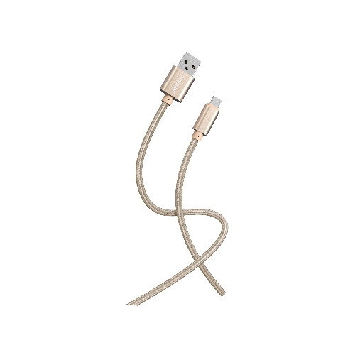Кабель Smartbuy (iK-12-S02g) S02 MicroUSB золотистый, 3 А, 1 м