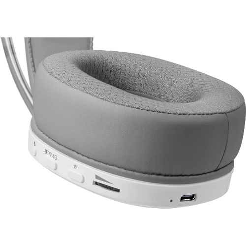 Гарнитура Defender Tsunami белый, беспроводная + проводная, Bluetooth / USB, до 40 ч, подсветка