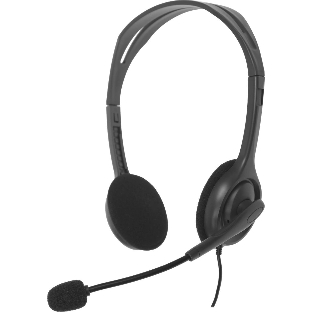 Гарнитура Logitech H110 серебристый, проводная, 3.5 мм