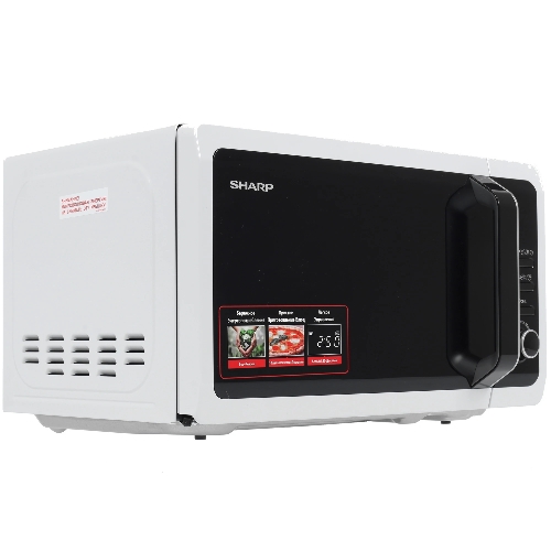 Микроволновая печь Sharp R-2852RW белый, 20 л, 800 Вт, переключатели - кнопки, поворотный механизм