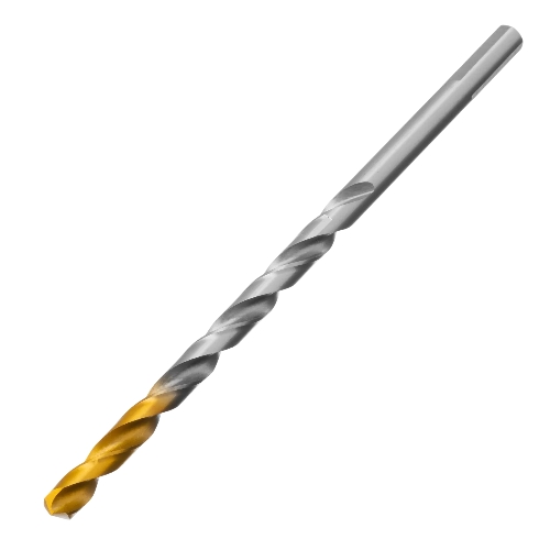 Сверло спиральное по металлу Denzel 7,0 х 156 мм, Р6М5, Golden Tip, удлиненное