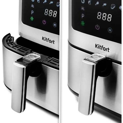 Аэрогриль Kitfort KT-2228 1700Вт серебристый