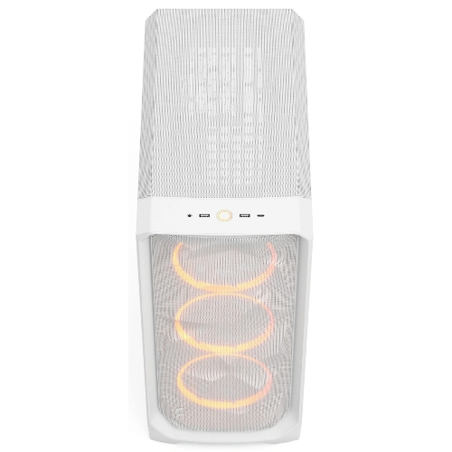 Корпус Fractal Design Meshify 3 White RGB TG Clear Tint, Midi-Tower, белый, 3 x 140 мм