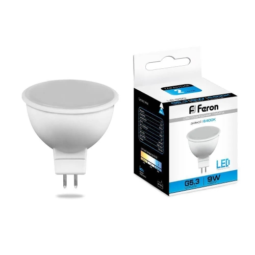 Лампа светодиодная Feron LB-560 9W 230V G5.3 6400K MR16