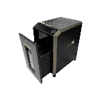 Шредер Office Kit SA200M 1,9х10 черный/серый с автоподачей (секр.P-5) фрагменты 220лист. 40лтр. скобы пл.карты