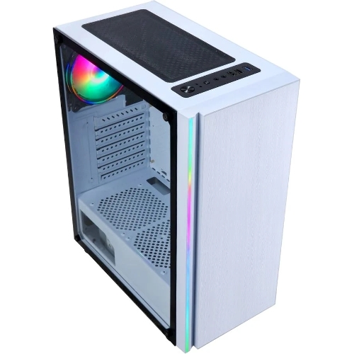 Компьютерный корпус AeroCool/Formula CL-3302W RGb белый без БП ATX 2xUSB 2.0 1xUSB 3.0 audio bott PSU