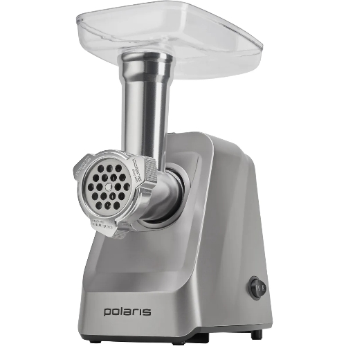 Мясорубка электрическая Polaris PMG 2077 графит, 2000 Вт, 2.0 кг/мин, реверс, защита от перегрузки, насадки - 6