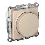 Светорегулятор AtlasDesign (диммер) повор-нажим, LED, RC, 400 Вт, мех., песочный