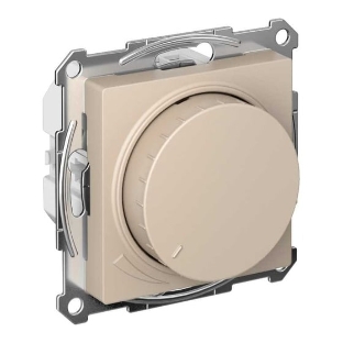 Светорегулятор AtlasDesign (диммер) повор-нажим, LED, RC, 400 Вт, мех., песочный